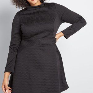 ModCloth textured black dress